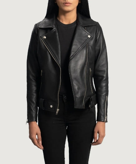 The Noir Curve Women’s Zipper Jacket