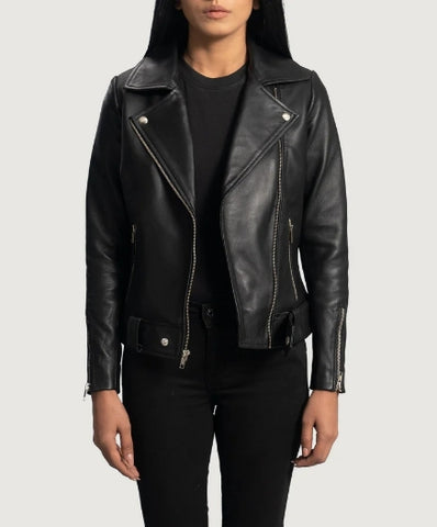 The Noir Curve Women’s Zipper Jacket