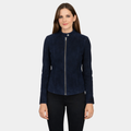 Kelsee Navy Blue Suede Biker Jacket