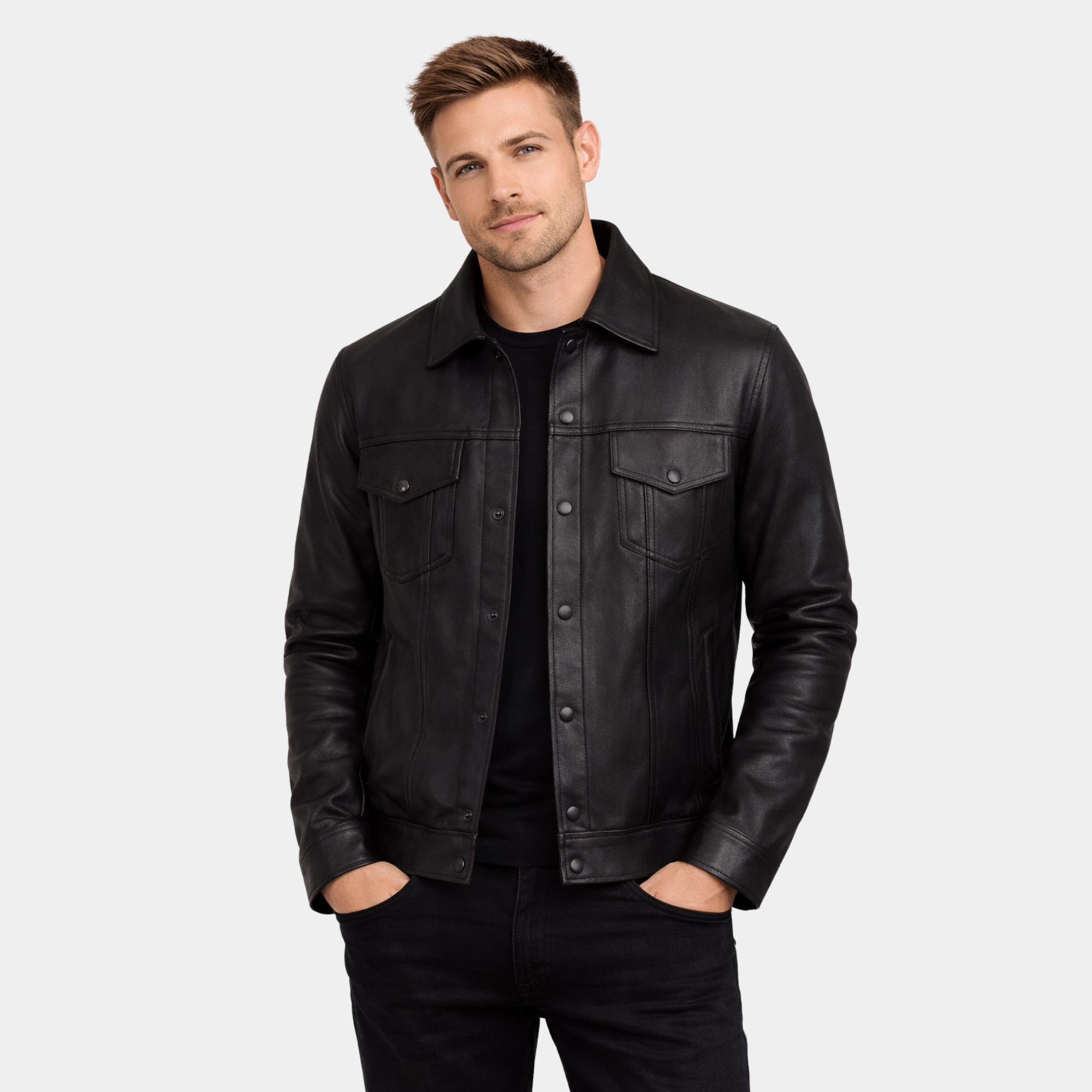 Leather Trucker Jacket