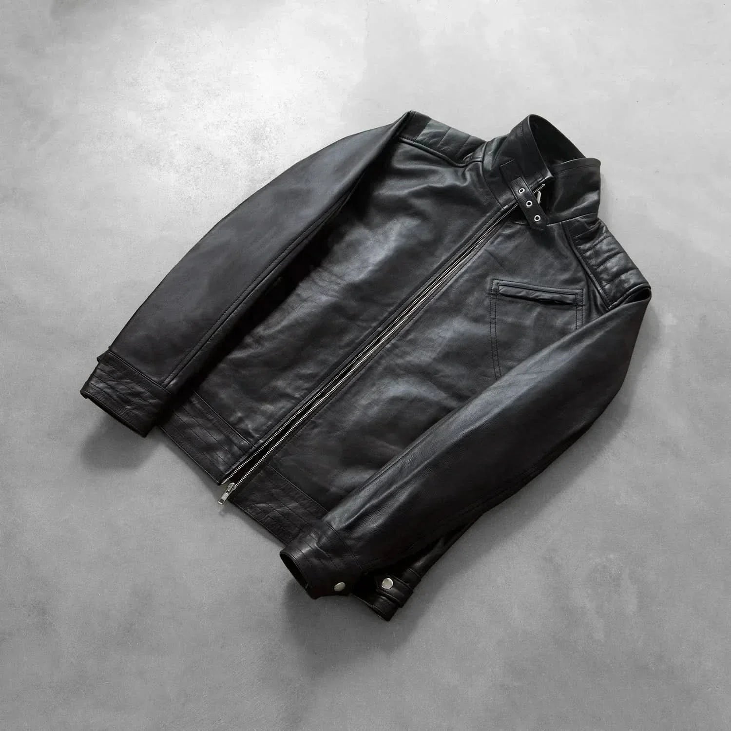 [LC] Legacy Black Leather Biker Jacket