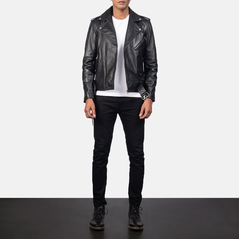[LC] Allaric Alley Black Leather Biker Jacket