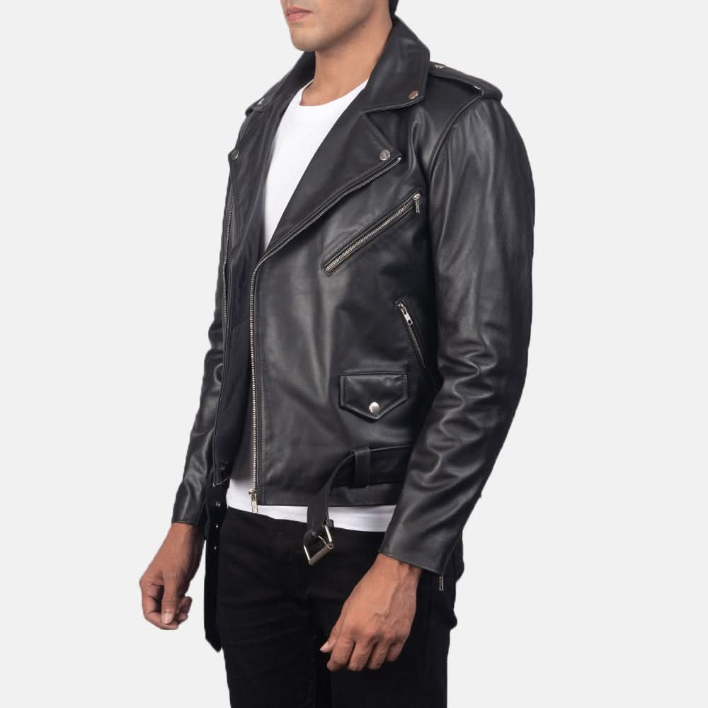 [LC] Allaric Alley Black Leather Biker Jacket