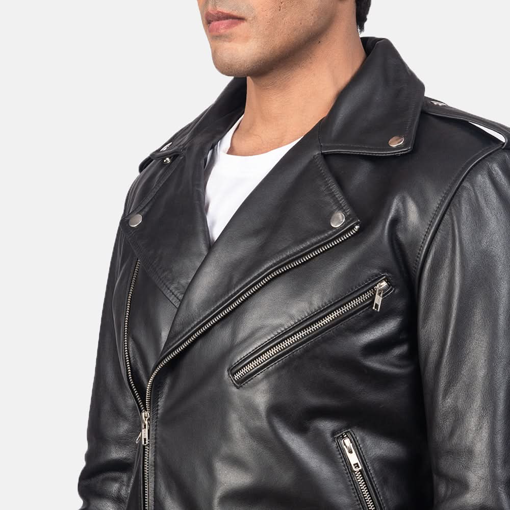 [LC] Allaric Alley Black Leather Biker Jacket
