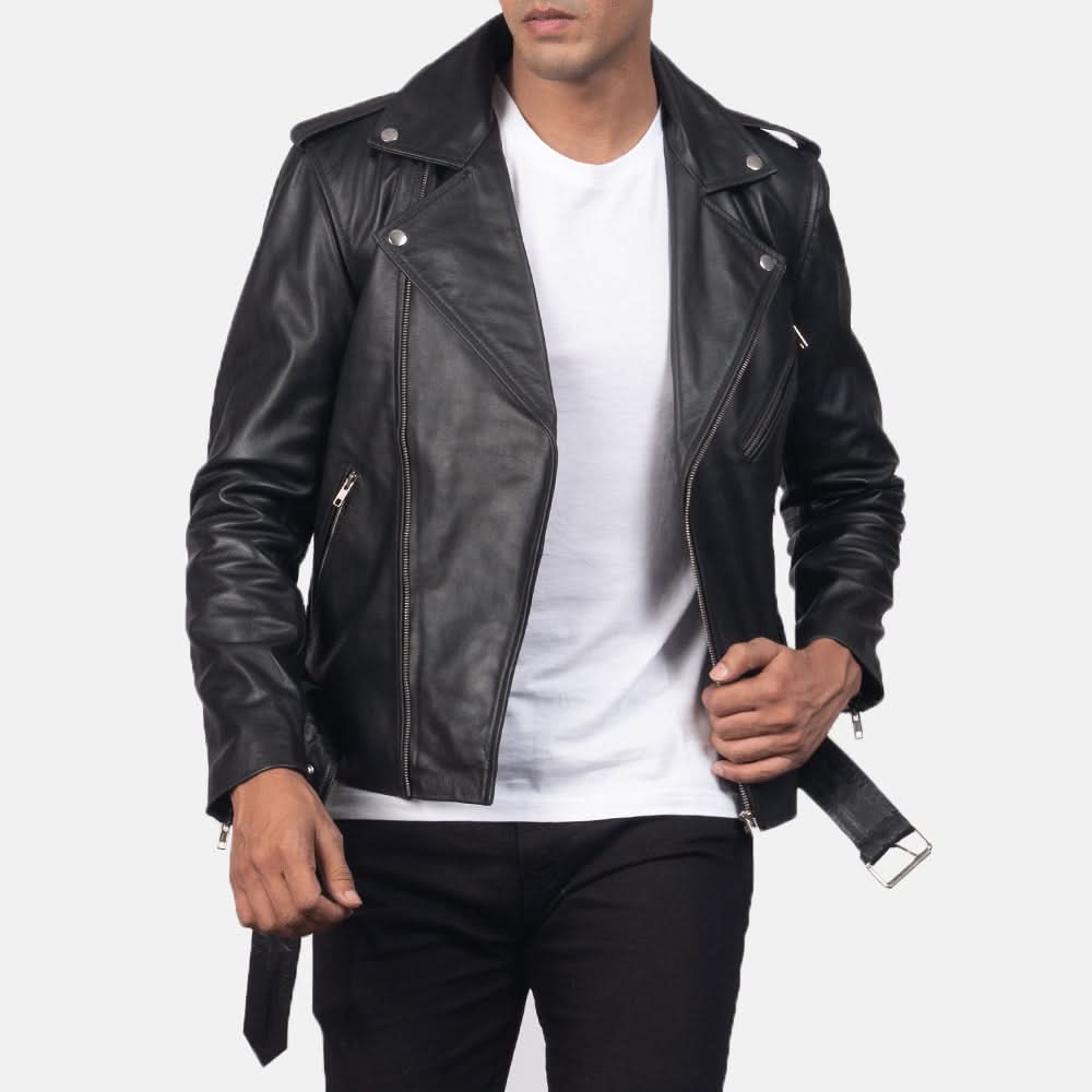 [LC] Allaric Alley Black Leather Biker Jacket