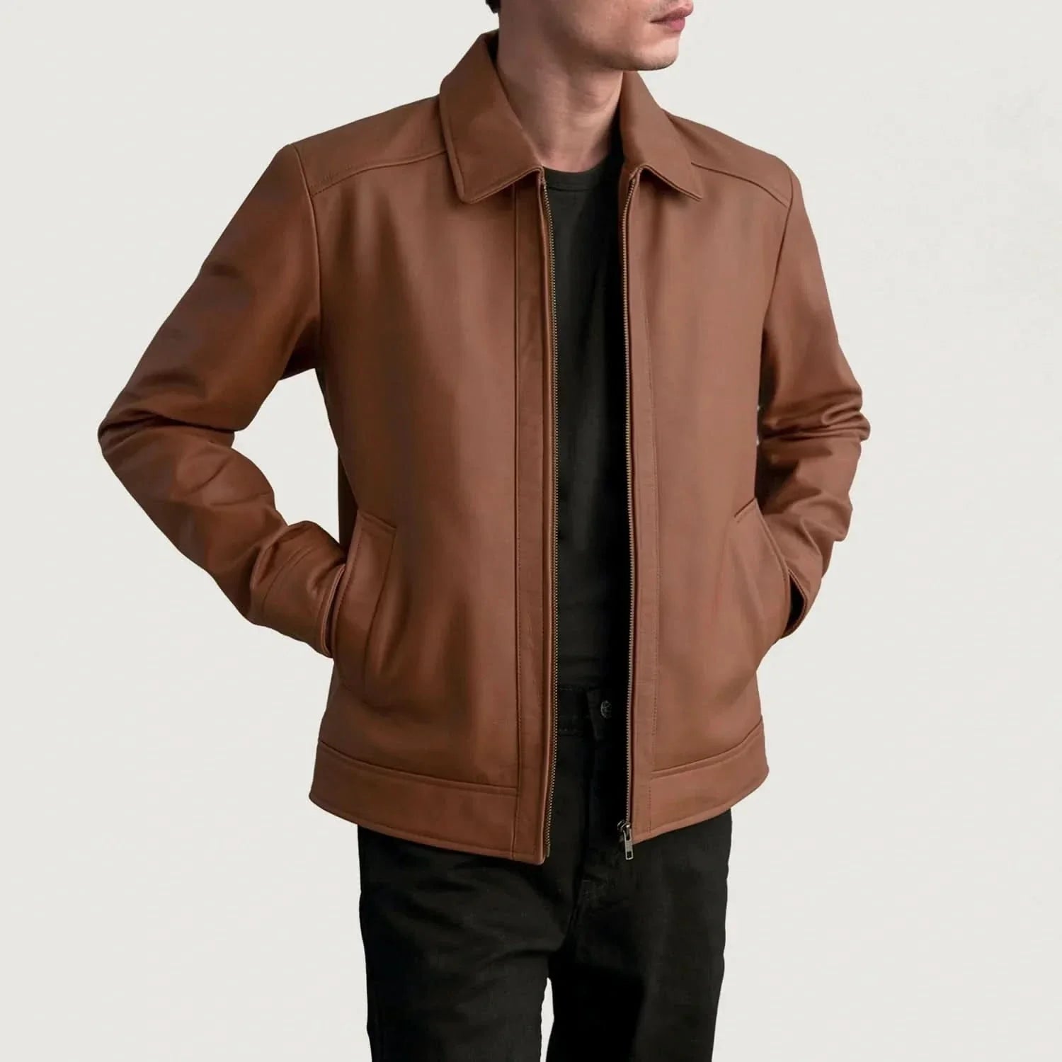 Inferno Matte Brown Leather Jacket