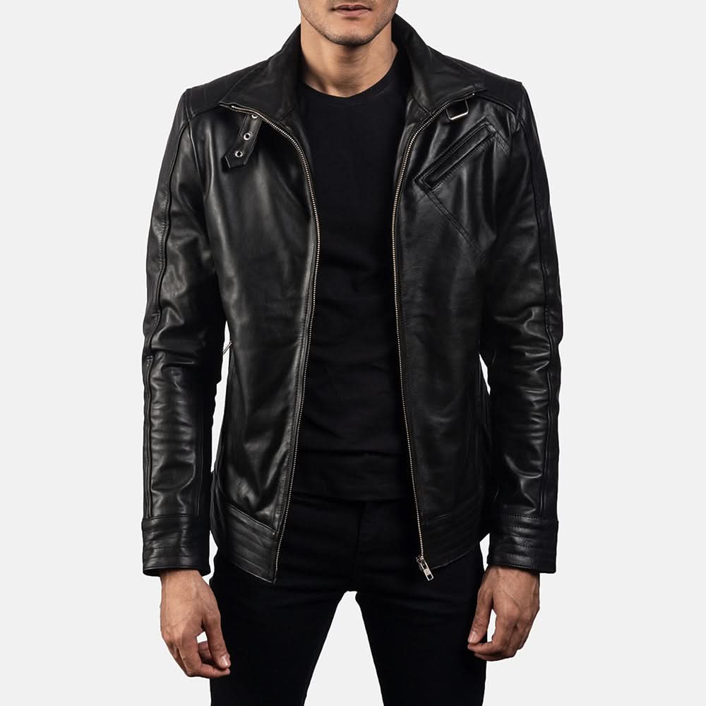 [LC] Legacy Black Leather Biker Jacket