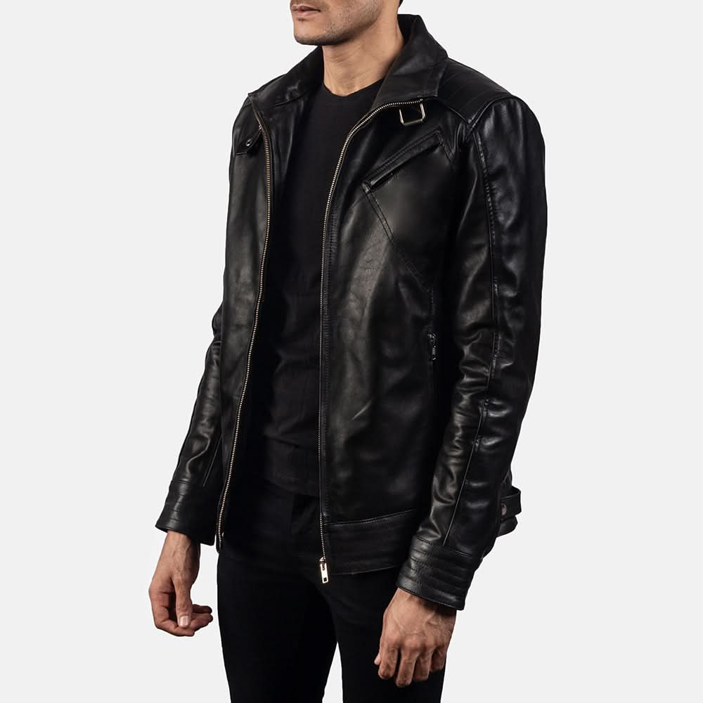 [LC] Legacy Black Leather Biker Jacket