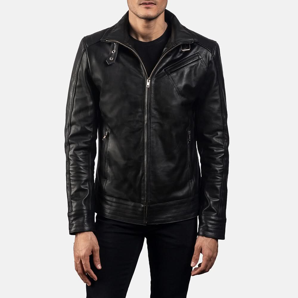 [LC] Legacy Black Leather Biker Jacket