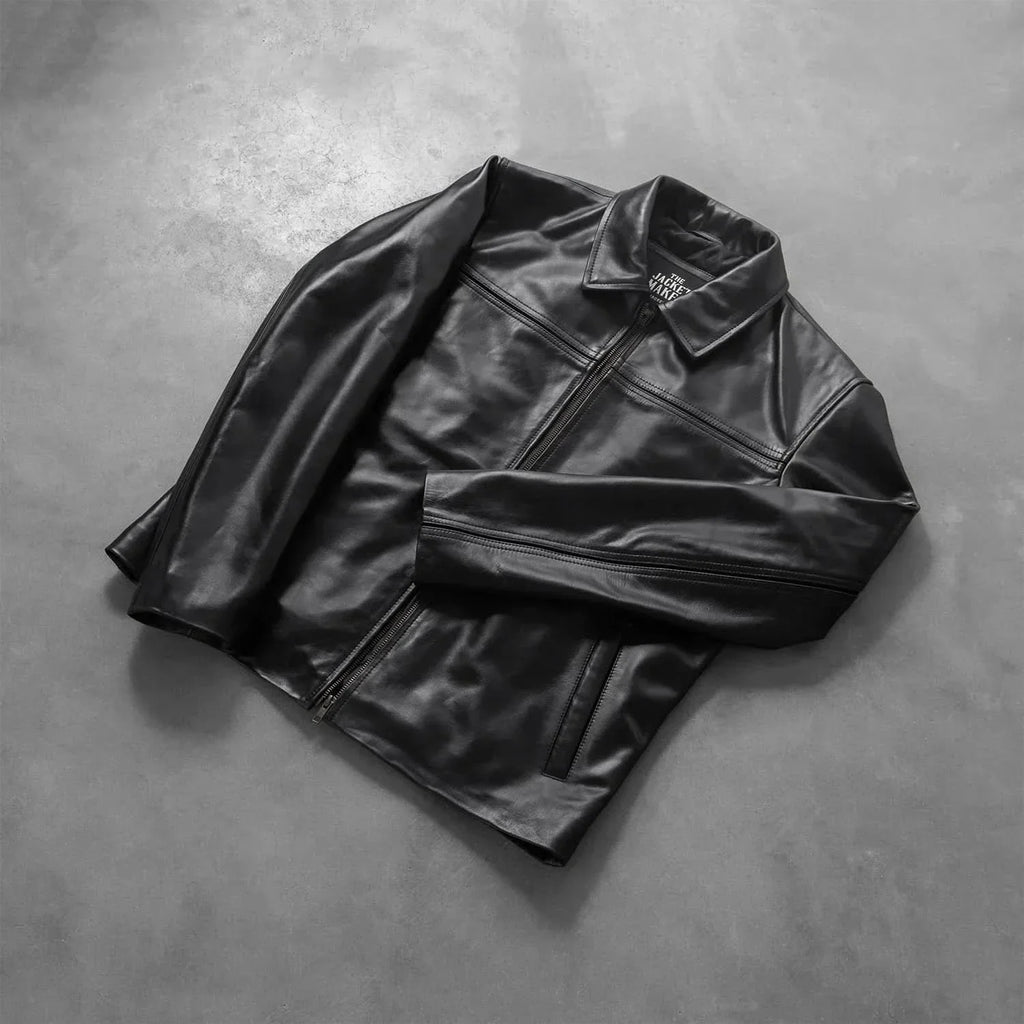 [LC] Mystical Black Leather Jacket