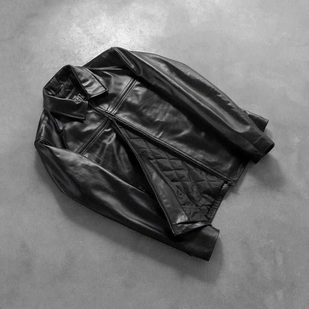 [LC] Mystical Black Leather Jacket