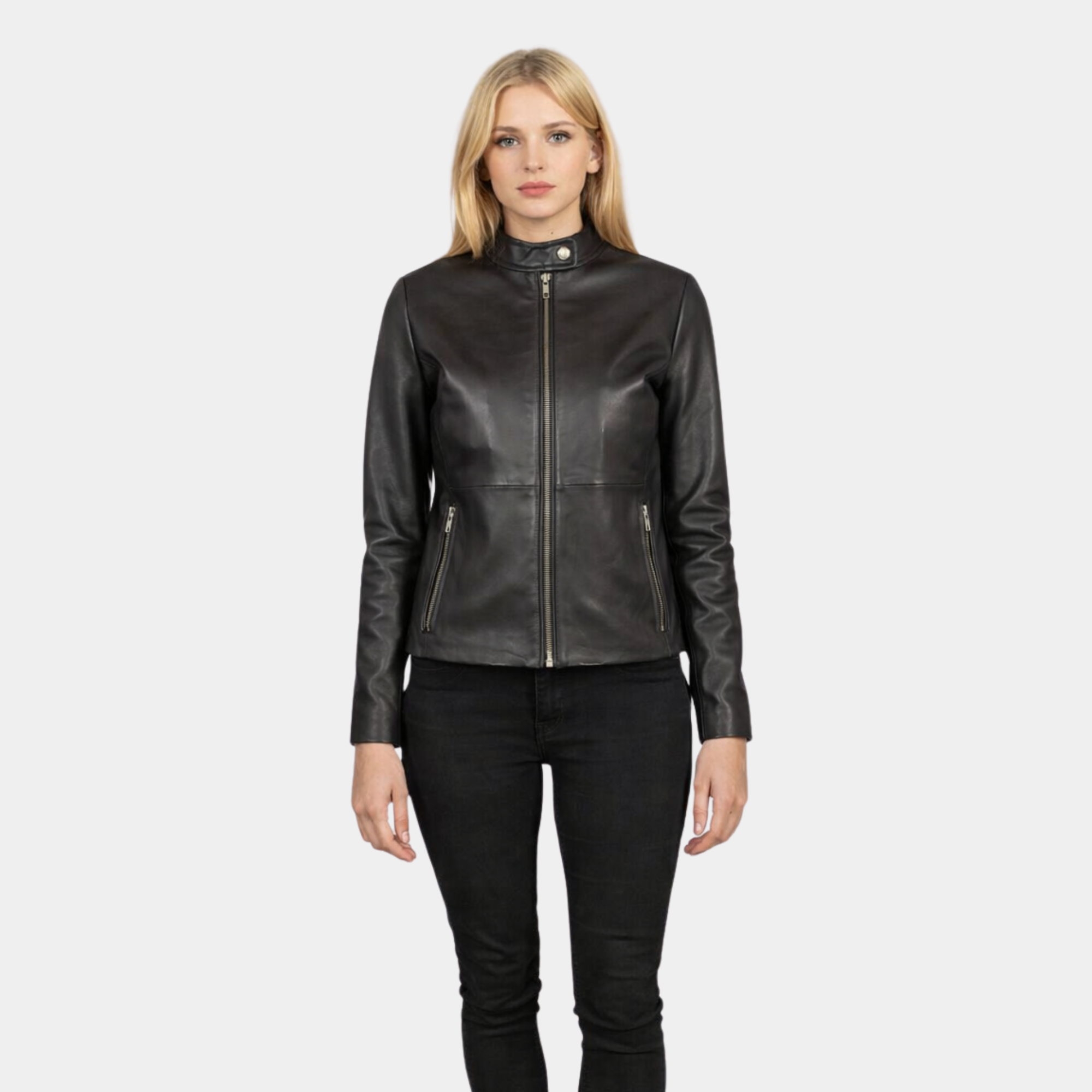 Rave Brown Leather Biker Jacket