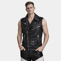 Rocker Vest Leather Biker Vest