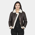 Sherilyn B-3 Brown Leather Bomber Jacket