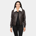 Stella G-1 Maroon Leather Bomber Jacket
