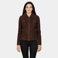 Suzy Mocha Suede Trucker Jacket