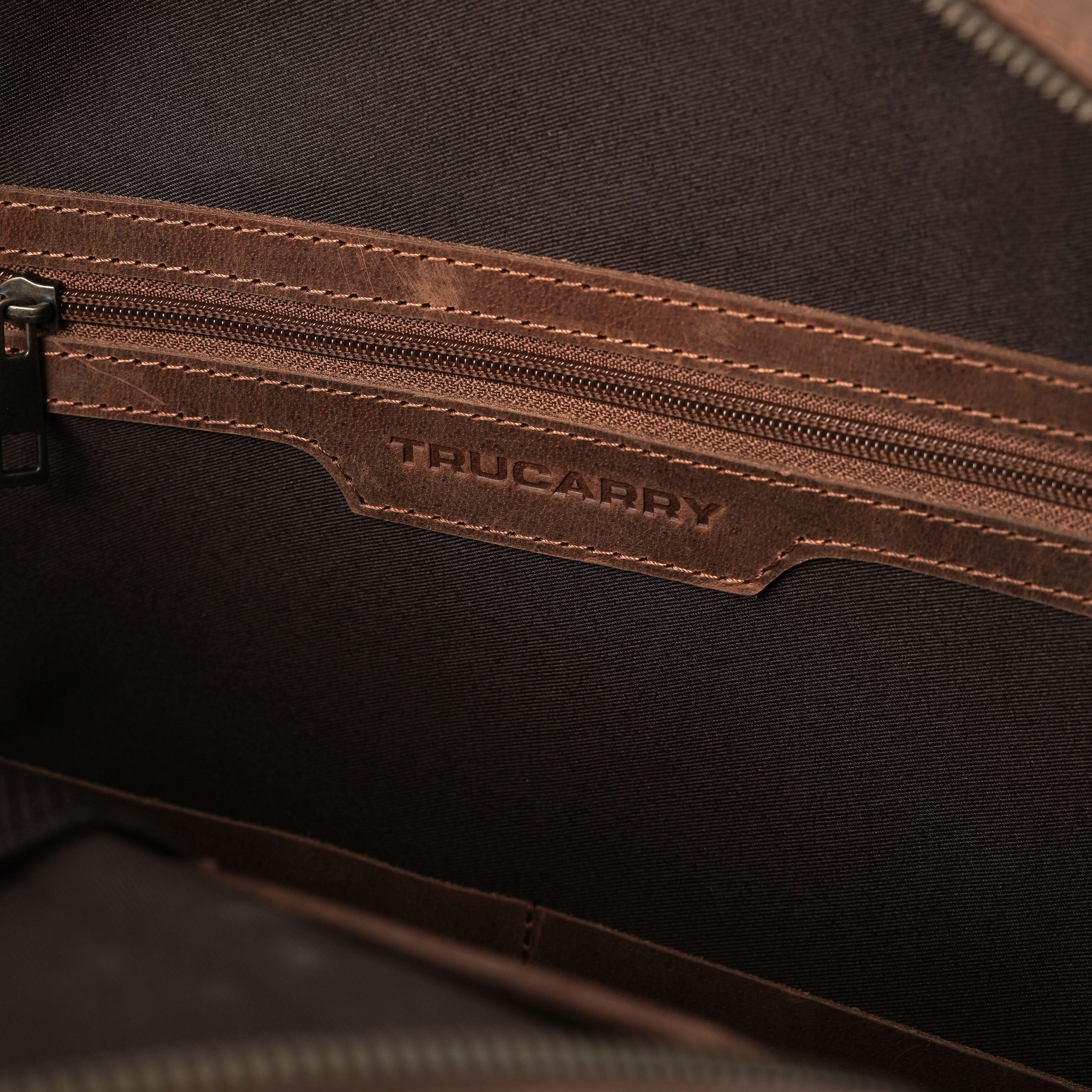 The Philos Vintage Tan Leather Backpack
