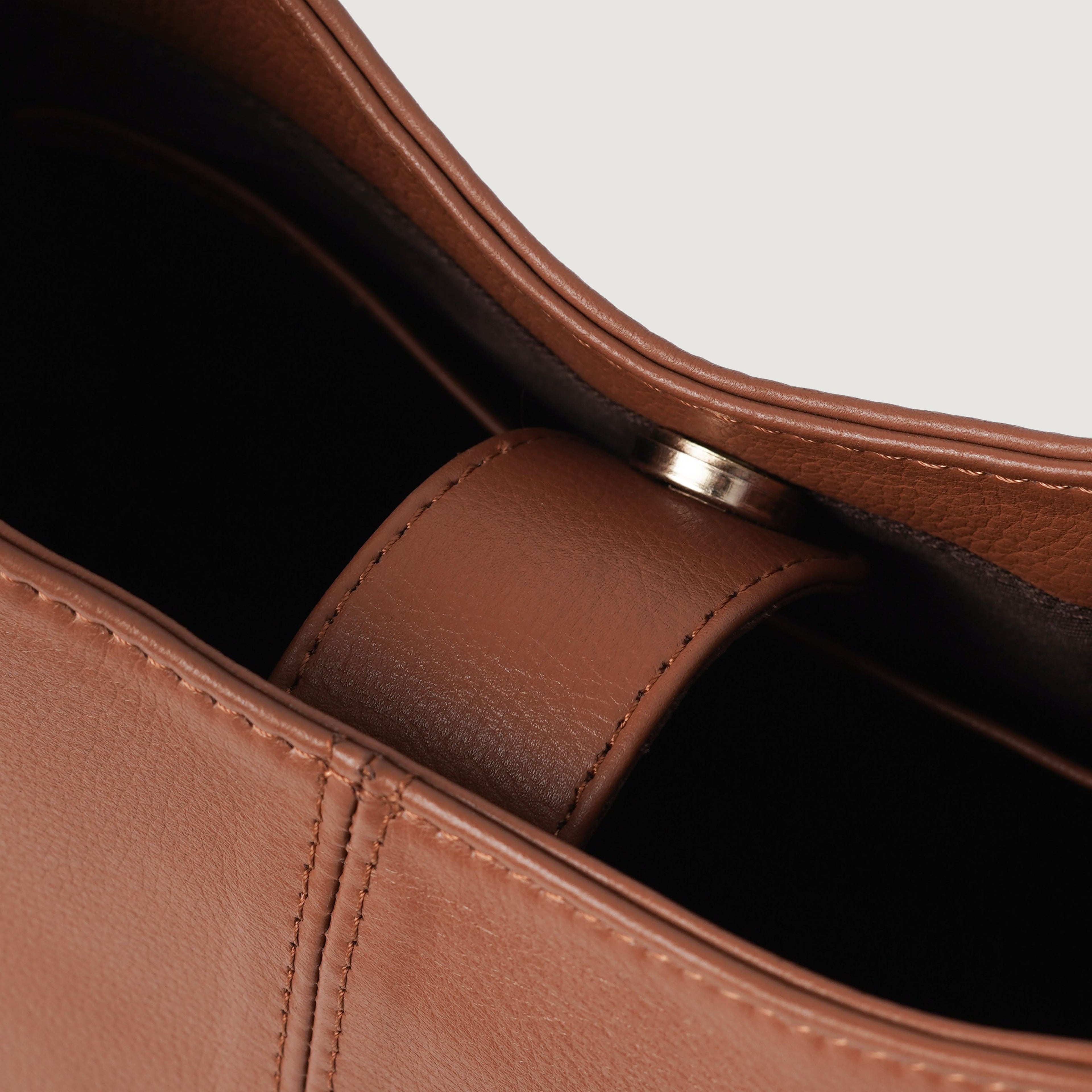 The Stefani Brown Leather Hobo Bag