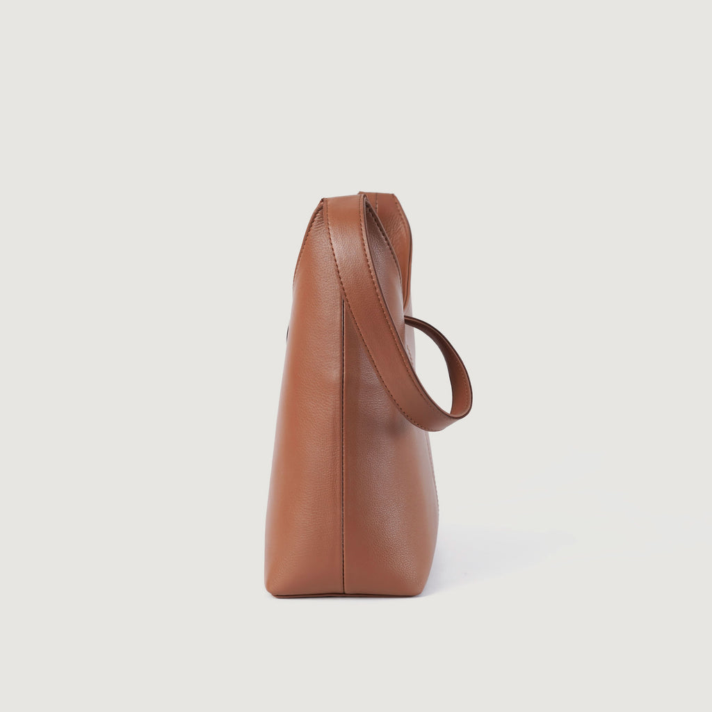 The Stefani Brown Leather Hobo Bag