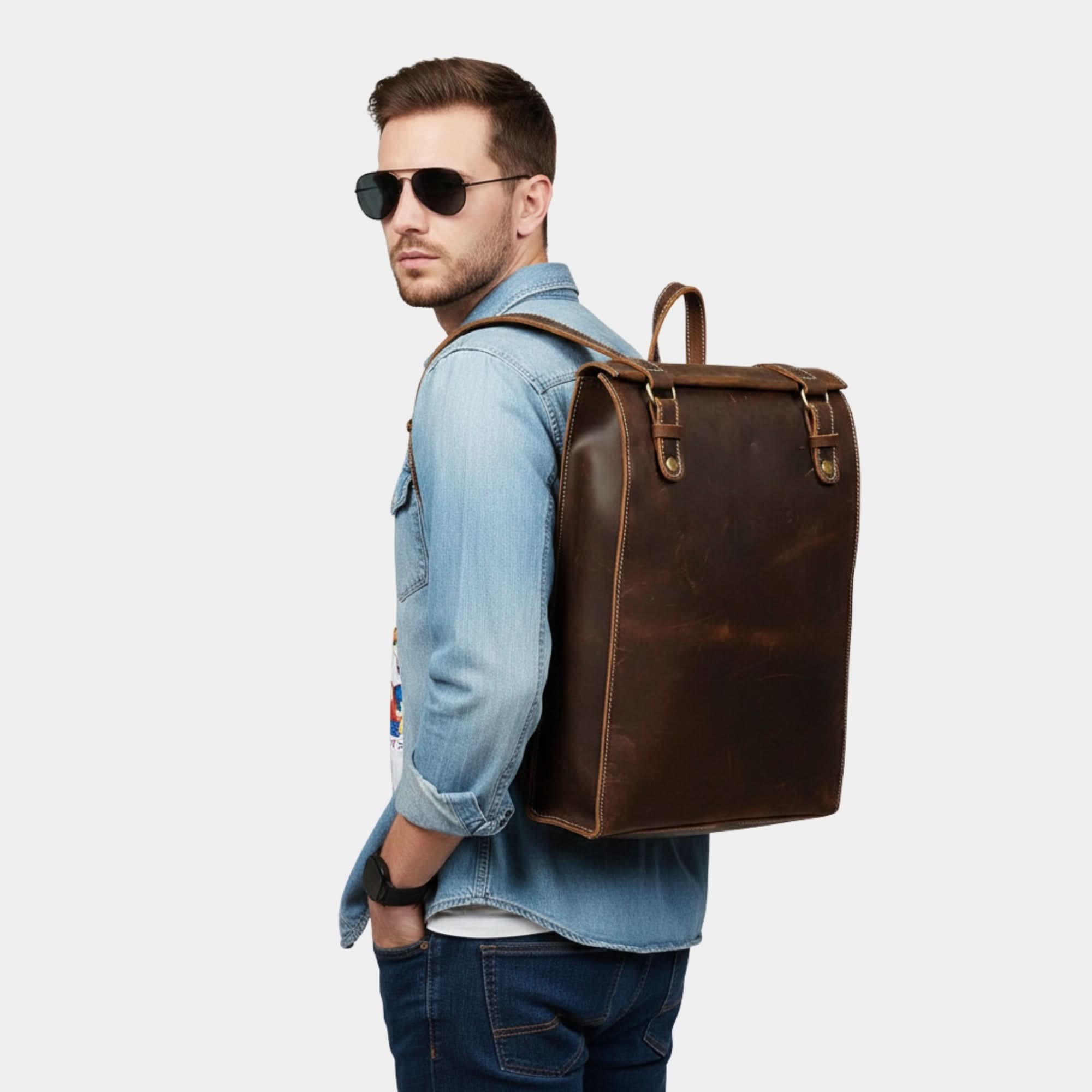 The Felman Backpack Handcrafted Leather Backpack