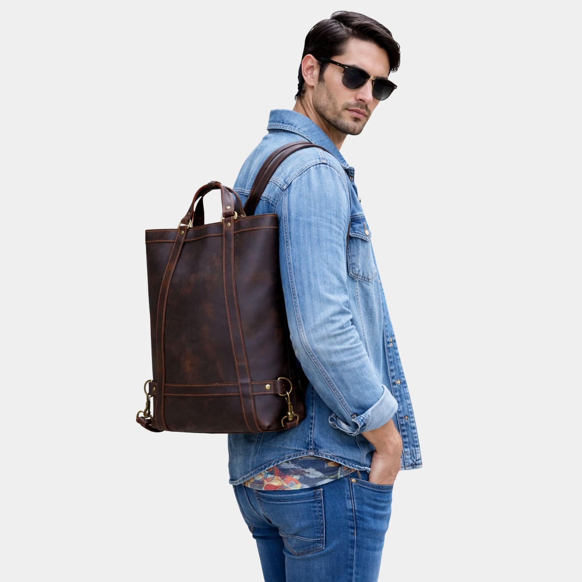 The Icarus Handmade Vintage Leather Backpack