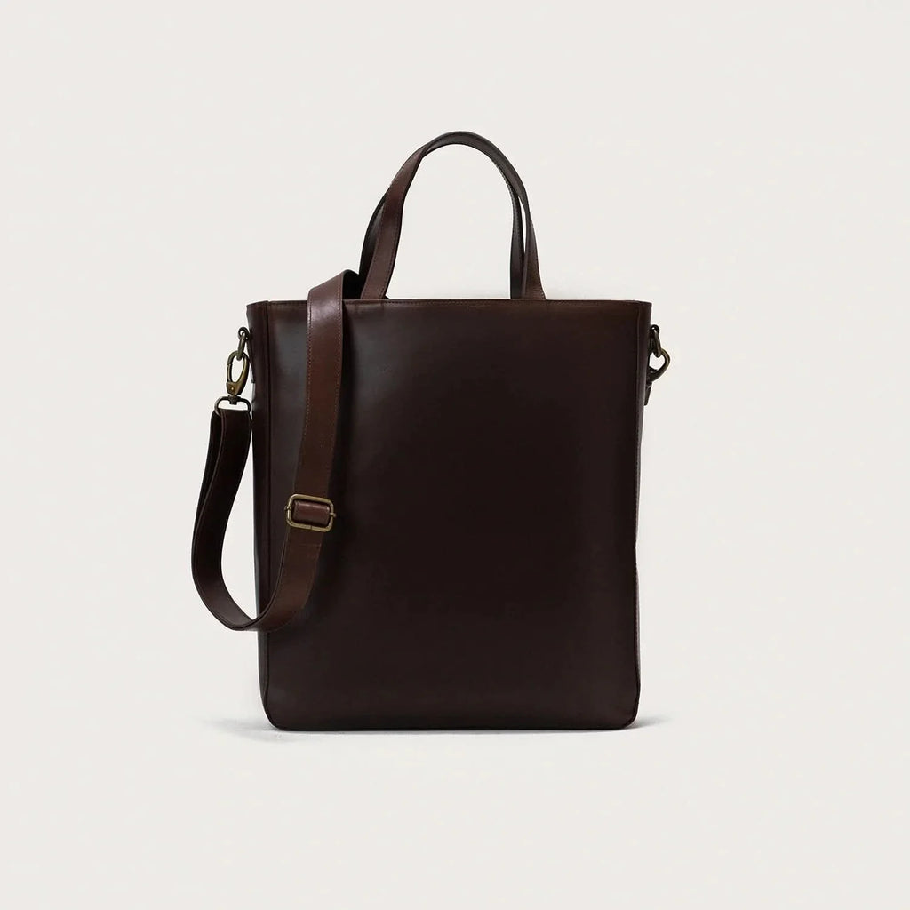 The Poet Vintage Brown Leather Tote Bag
