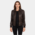 Westa A-2 Brown Leather Bomber Jacket