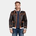 Alpine Brown Fur Leather Jacket