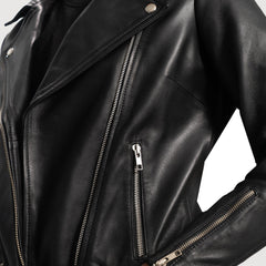 The Noir Curve Women’s Zipper Jacket