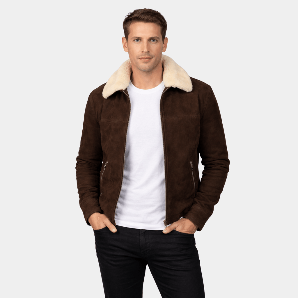Coffner Brown Shearling Fur Jacket
